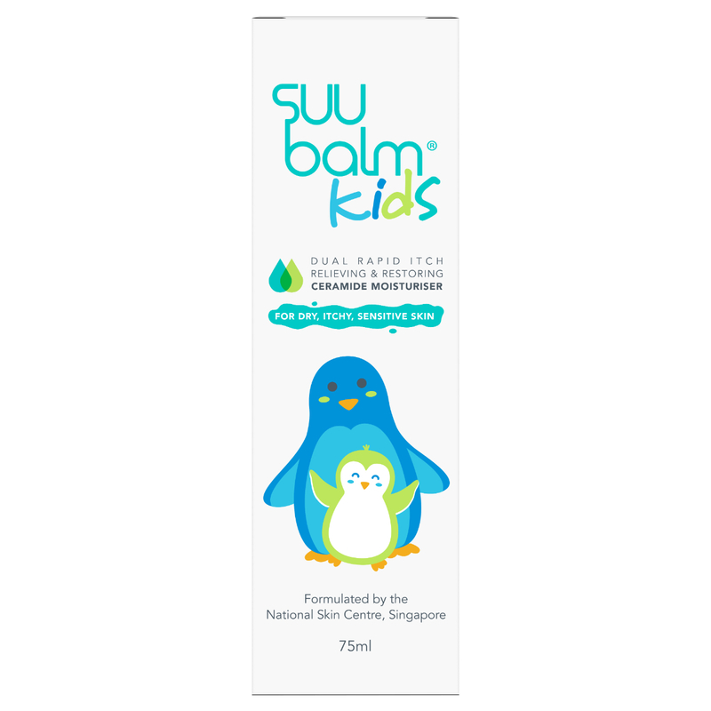 Suu Balm Kids Dual Rapid Itch Relieving and Restoring Ceramide Moisturiser 75ml (Random Delivery)