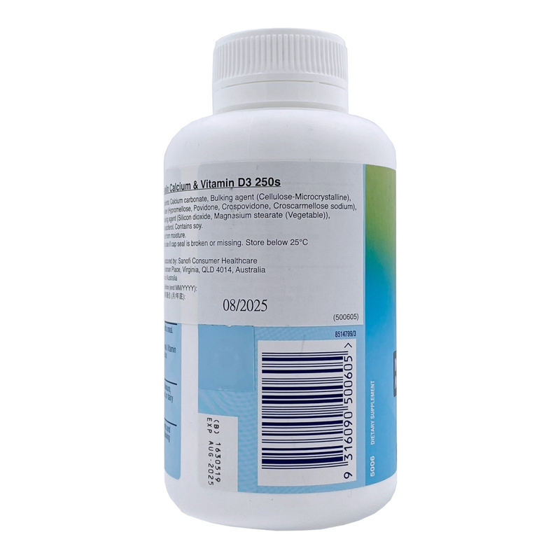 Ostelin Vitamin D & Calcium 250 Capsules