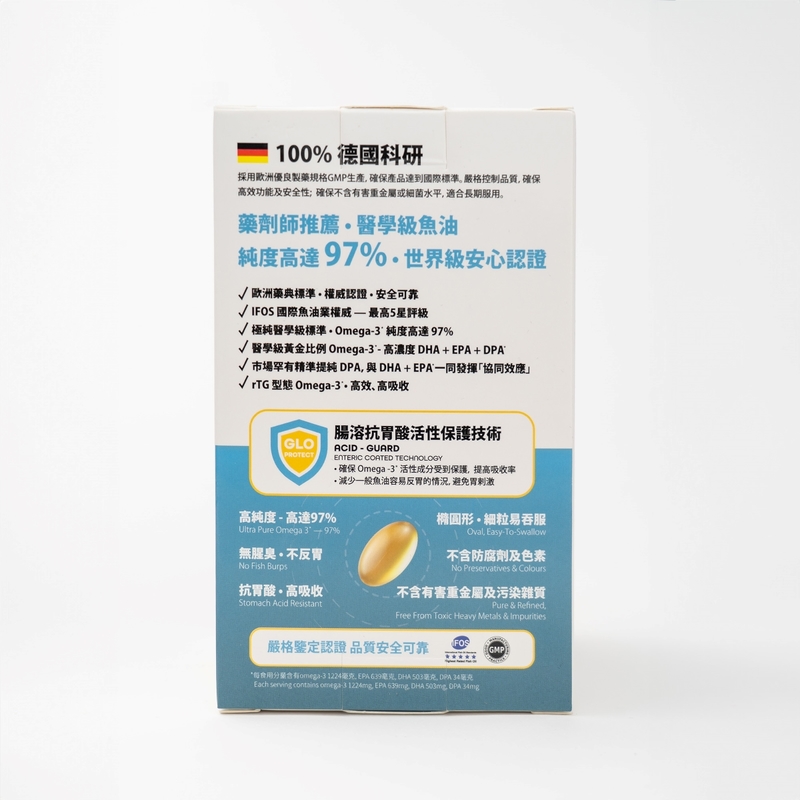 The Globalab OmegaGlobe Super Clean Fish Oil 97% 60pcs