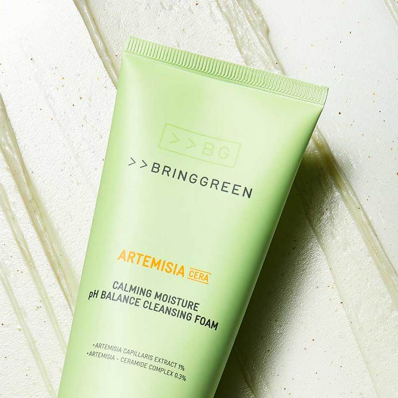 Bring Green Artemisia Cera Calming Moisture PH Balance Cleansing Foam ...