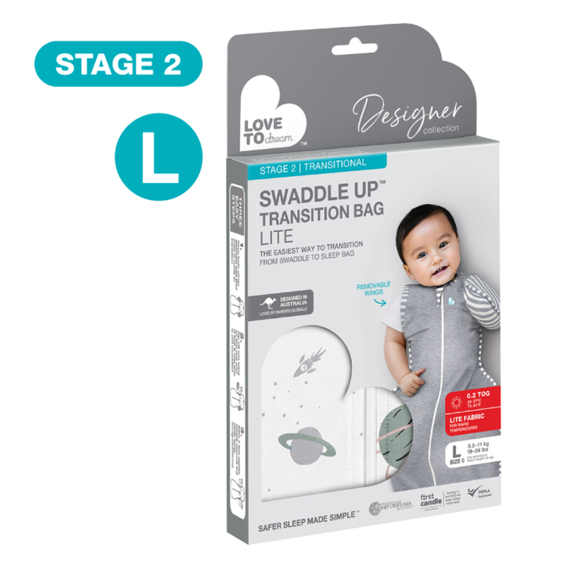 Love To Dream Swaddle Up Transition Bag Lite (Stage 2 - Space) L Size 1pc