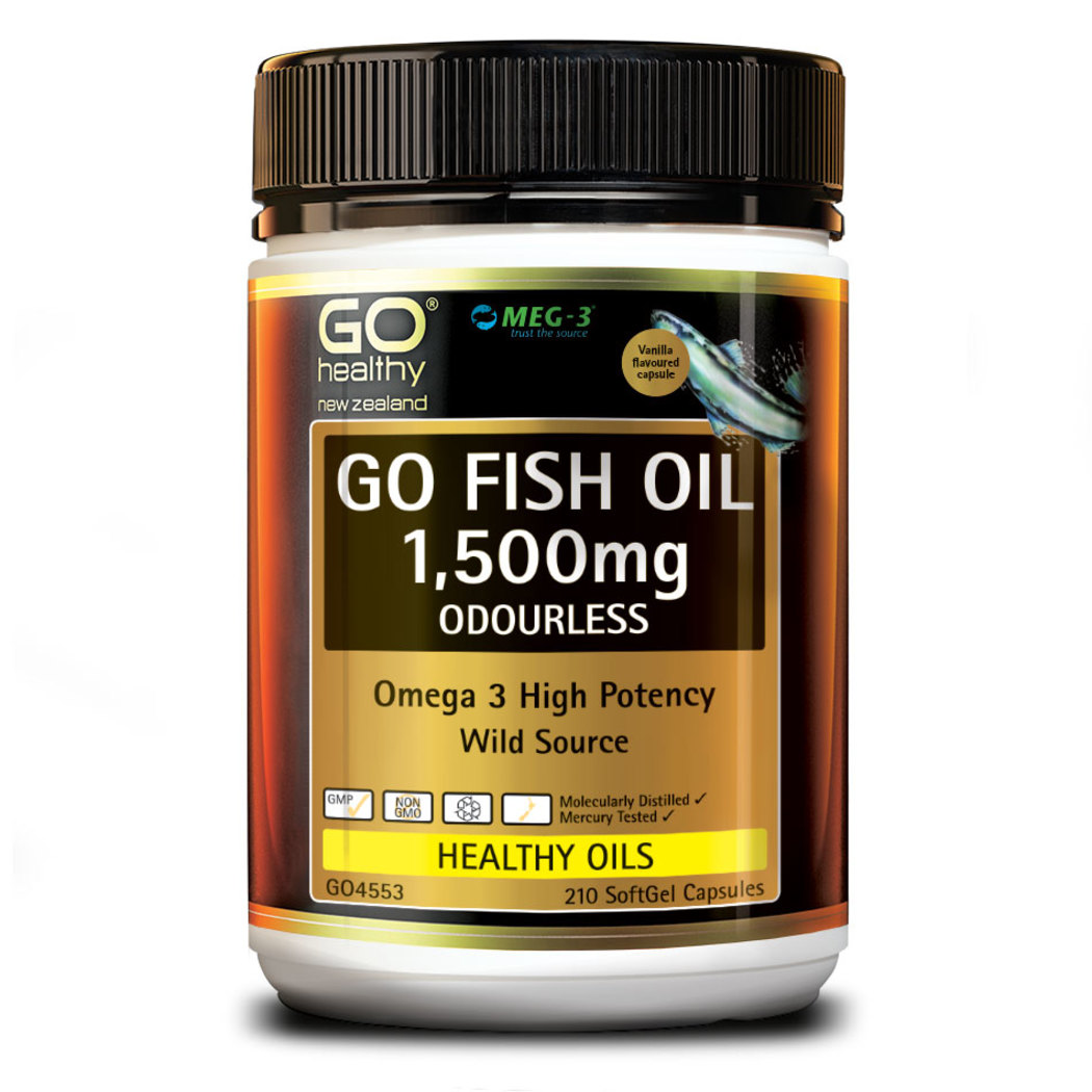 GO Healthy Fish Oil 1500mg, 210 capsules GO Healthy