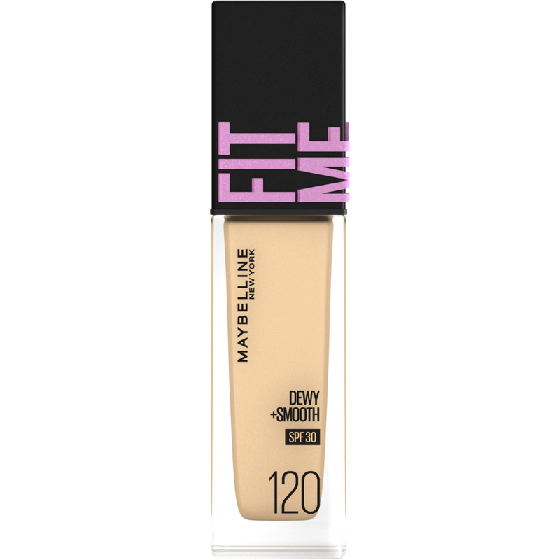 Maybelline Fit Me Dewy + Smooth Liquid Foundation 120 Classic Ivory -  [ Hydrates with SPF30 ]  30ml