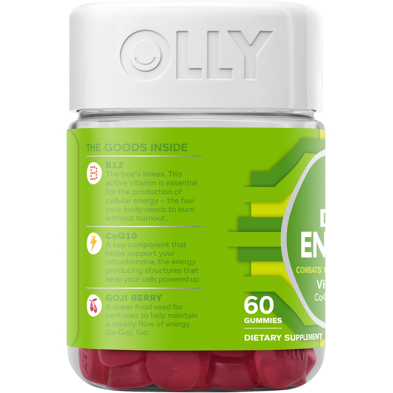 Olly Daily Energy Gummy Supplement 60pcs