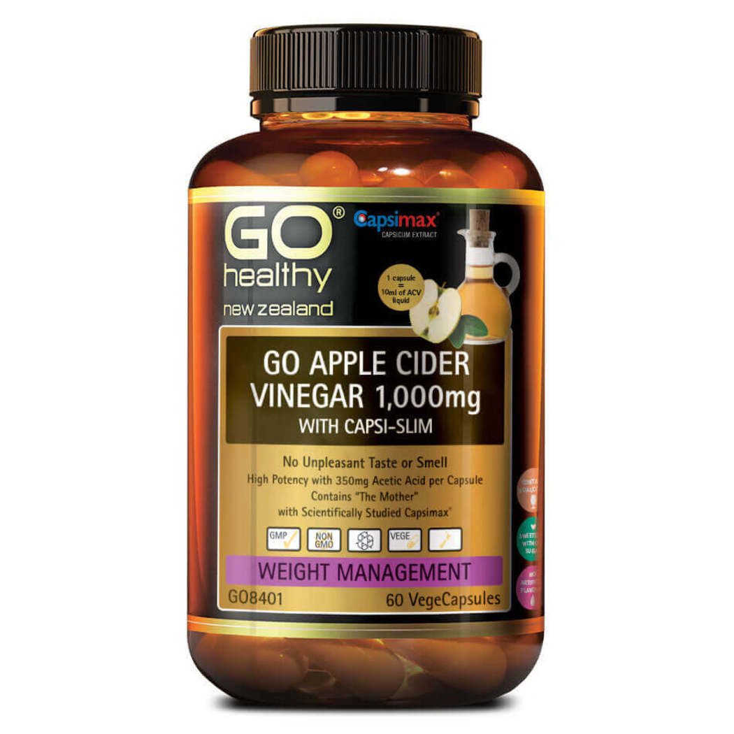 Go Healthy Go Apple Cider Vinegar 1 000mg With Capsislim 60vegcaps Guardian Singapore