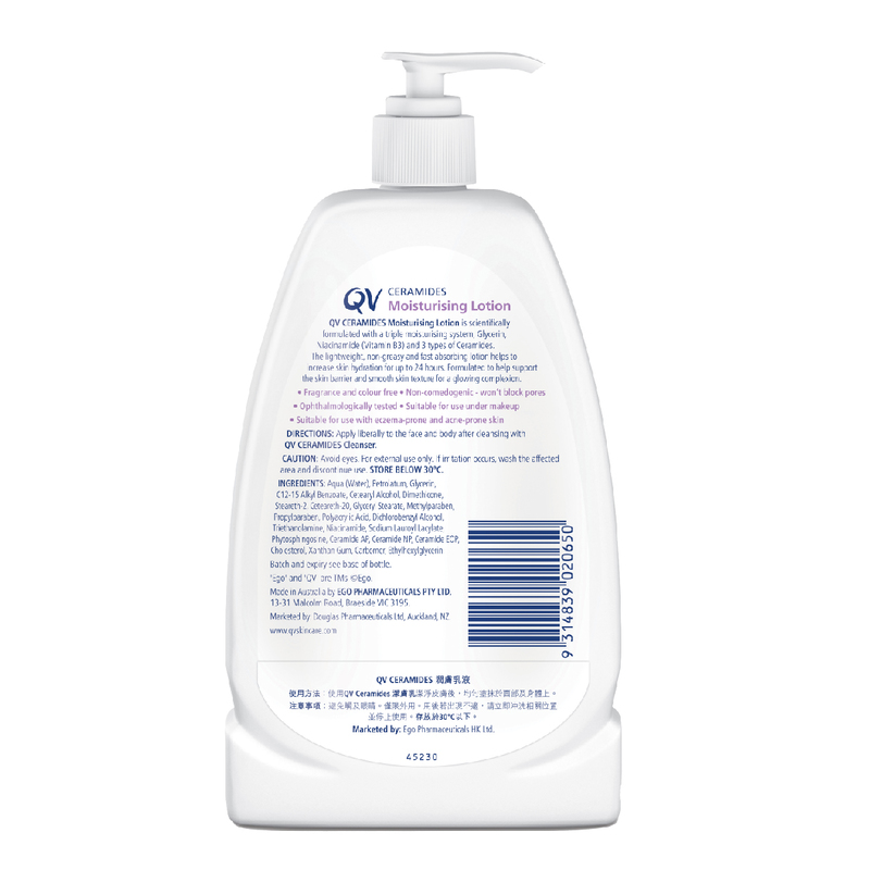 QV Ceramides Moisturising Lotion 350ml