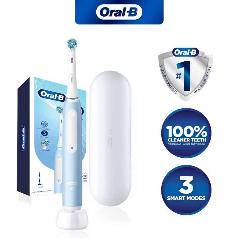 Oral-B IO Series 3 Ice Blue Ultimate Clean Electric Toothbrush ...