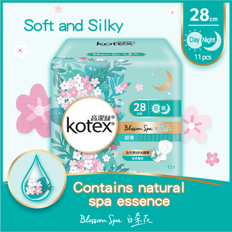 Kotex Blossom Spa White Tea Ultra Thin 28cm 11pcs