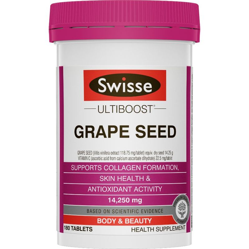 Swisse Ultiboost Grape Seed 14250mg 180 Tablets