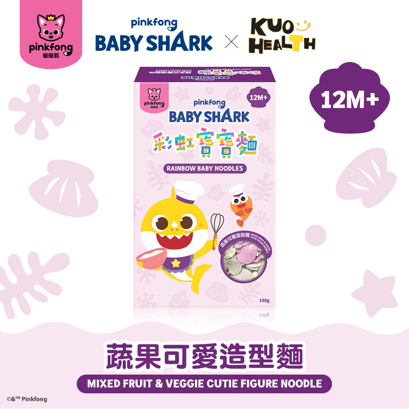 Pinkfong Baby Shark Cutie Figure Noodle (Mixed fruit & Veggie) 150g