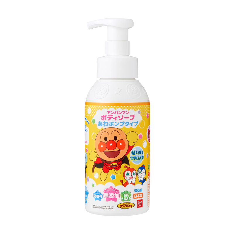 Bandai Anpanman Pump Type Body Soap Foam 500ml