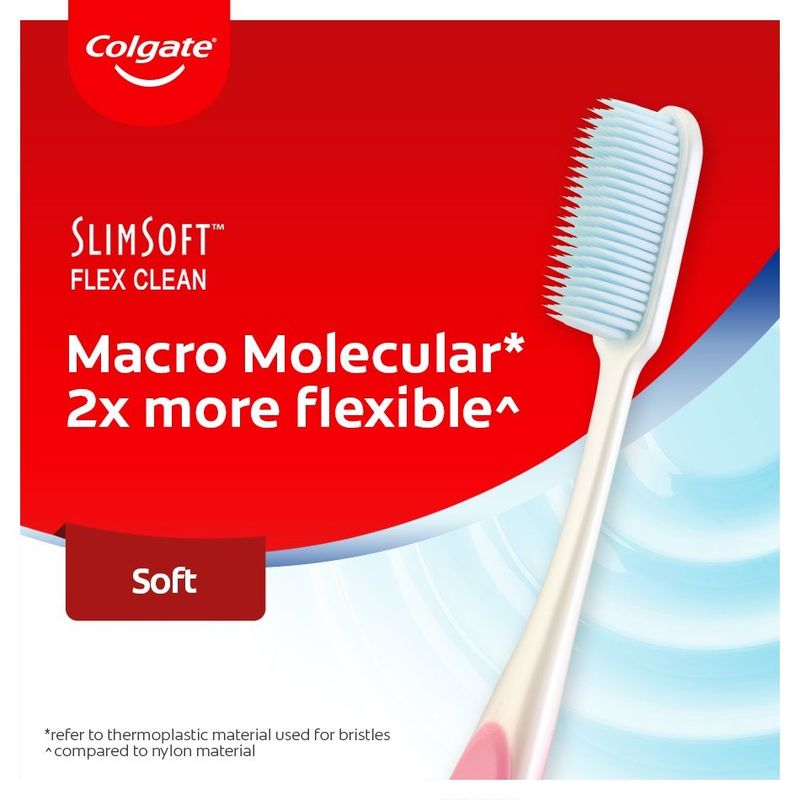 Colgate Slim Soft Flex Clean Toothbrush Value Pack