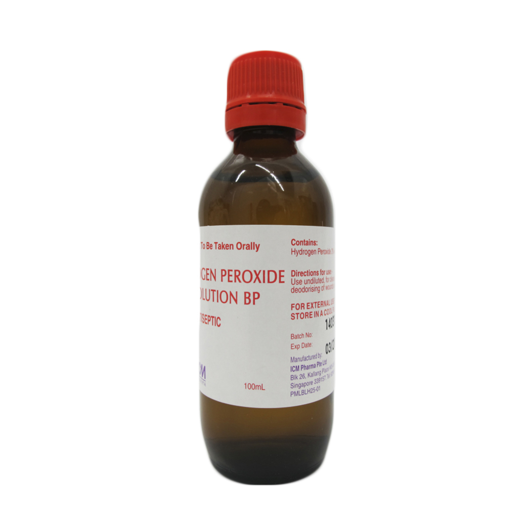 ICM Pharma Hydrogen Peroxide 3% Solution, 100ml, ICM