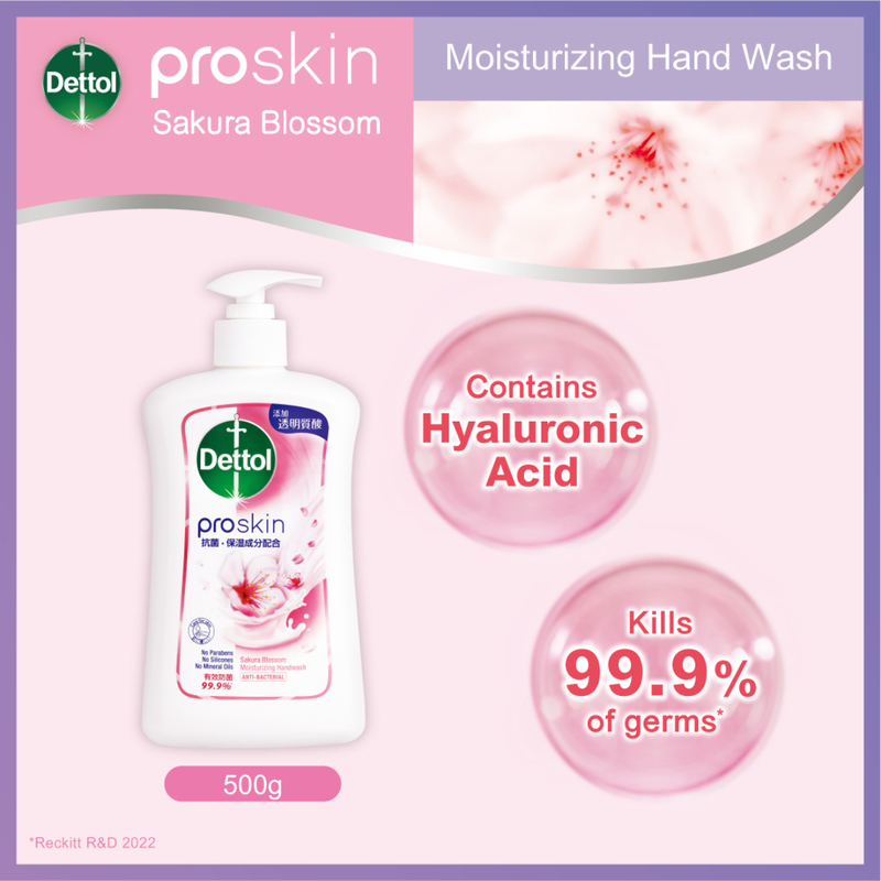 Dettol ProSkin Sakura Blossom Moisturizing Handwash 500g