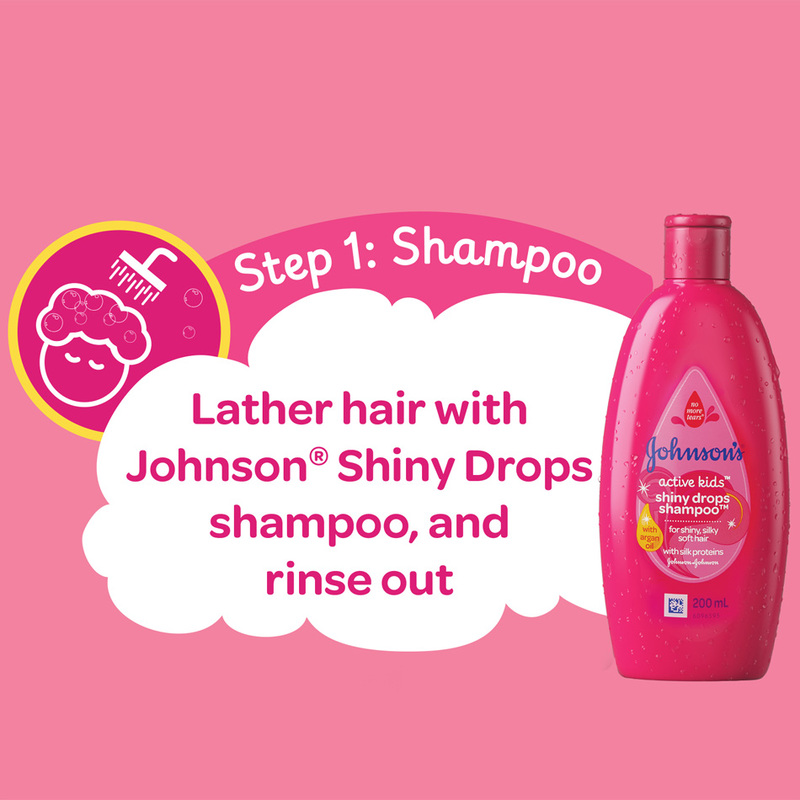 Johnson's Baby Active Kids Shiny Drops Shampoo 500ml