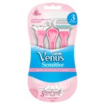 Gillette Venus Sensitive Women's Disposable Razors, 3pcs