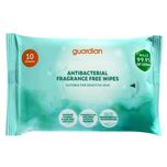 Guardian Antibacterial Wipes Fragrance Free 10s