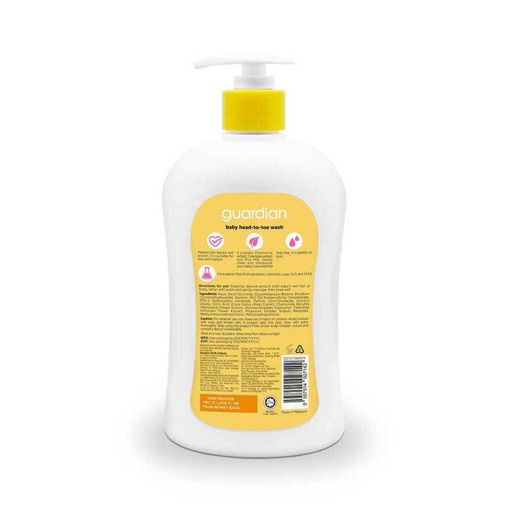 Guardian Baby Head to Toe Wash 500ml | Guardian Singapore