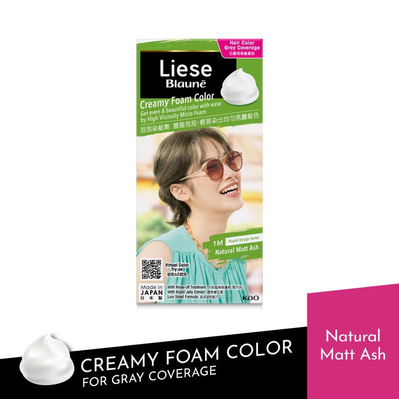 Liese Blaune Creamy Foam Color Natural Matt Ash 108ml