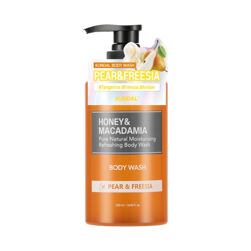 KUNDAL Honey & Macadamia Pure Body Wash 500ml Pear & Freesia