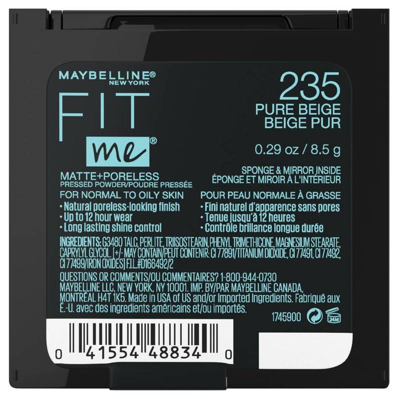 Maybelline Fit Me Matte + Poreless Powder 235 Pure Beige 8.5g