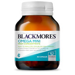 Blackmores Omega Mini High Concentrate 60s - Contains DHA, EPA & Omega-3 for General Wellbeing