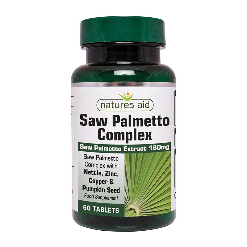 Natures Aid Saw Palmetto Complex, 60 tablets