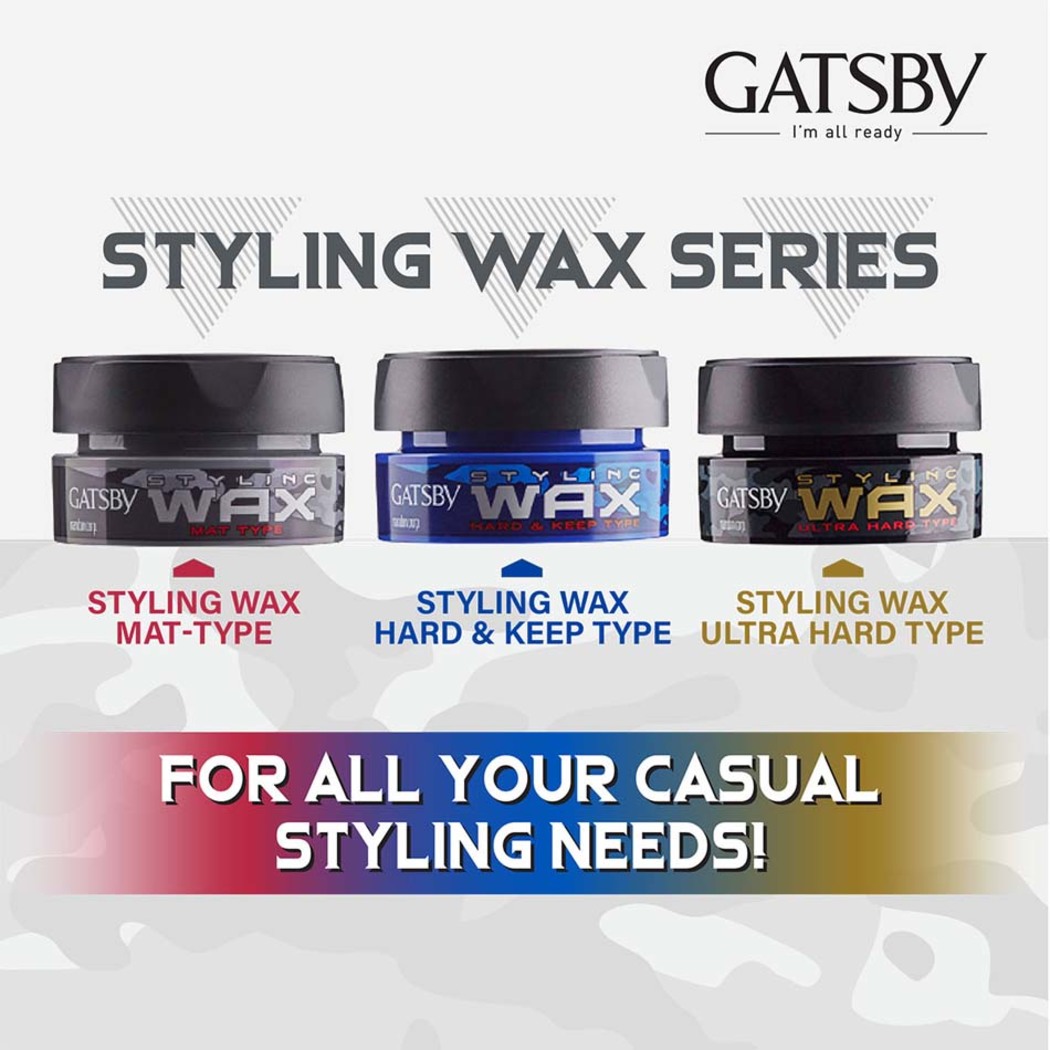 Gatsby Styling Wax Hard & Keep 80g | Hair Styling | Men | Guardian Singapore