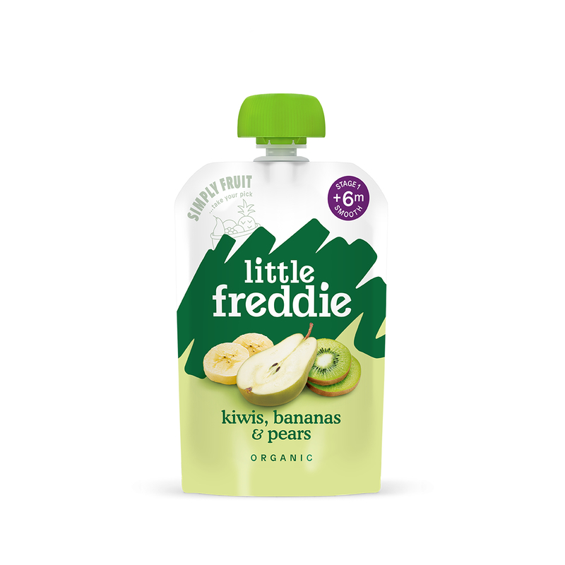 Little Freddie Organic Zesty Kiwis, Bananas&Pears 100g
