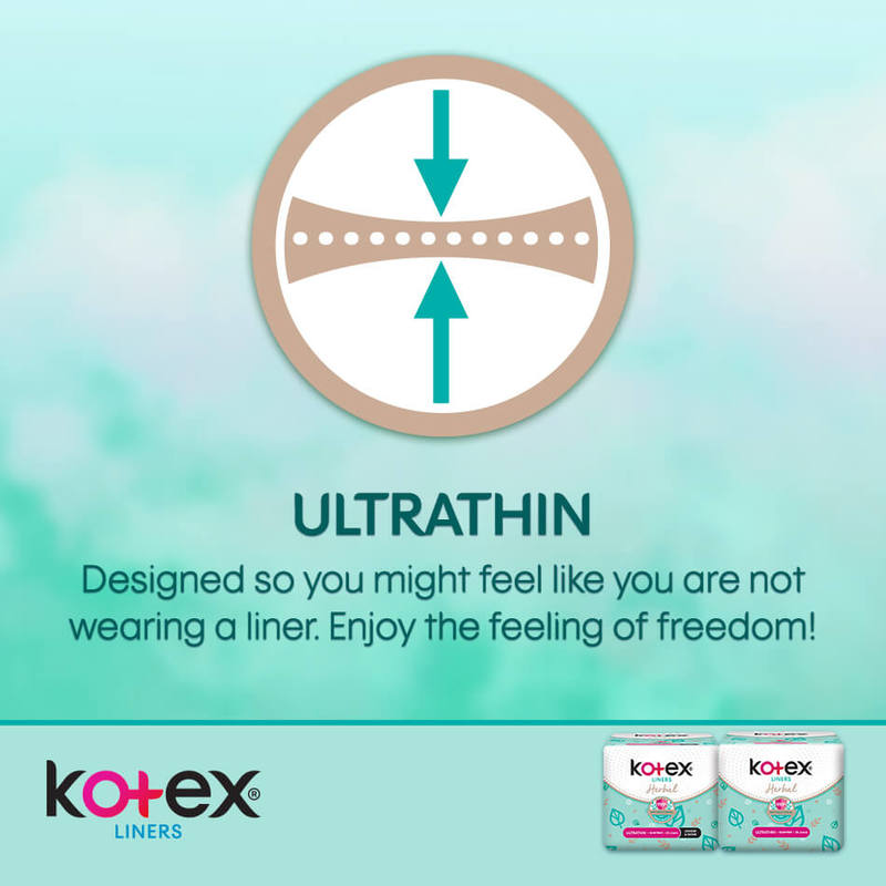 Kotex Fresh Liners Ultrathin Anti-Bacterial Scented, 25pcs