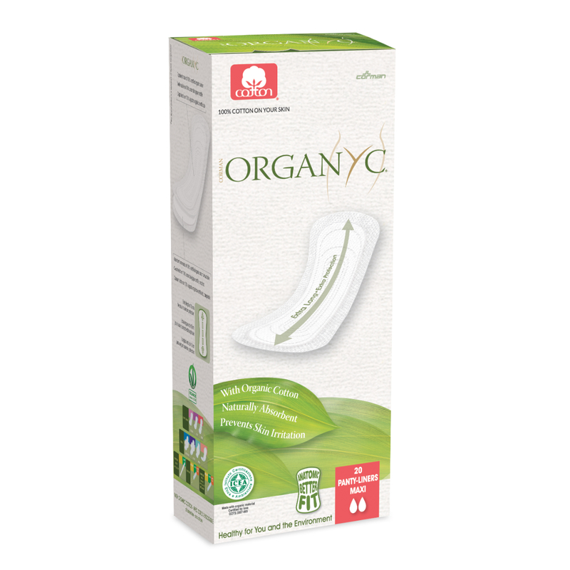 Organyc Organic Cotton Panty Liners Maxi 19cm 20pcs