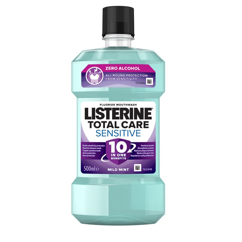 Listerine Total Care Sensitive Zero Alcohol Mouthwash 500ml