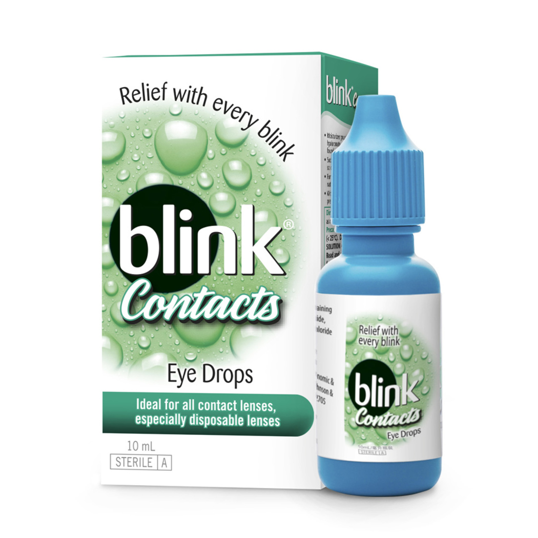 Blink Contacts Eye Drops, 10ml Eye Care Eye & Ear Care Health