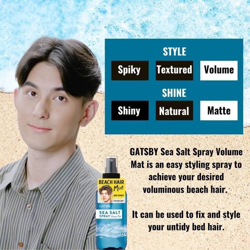 Gatsby Sea Salt Spray Volume Mat 145ml