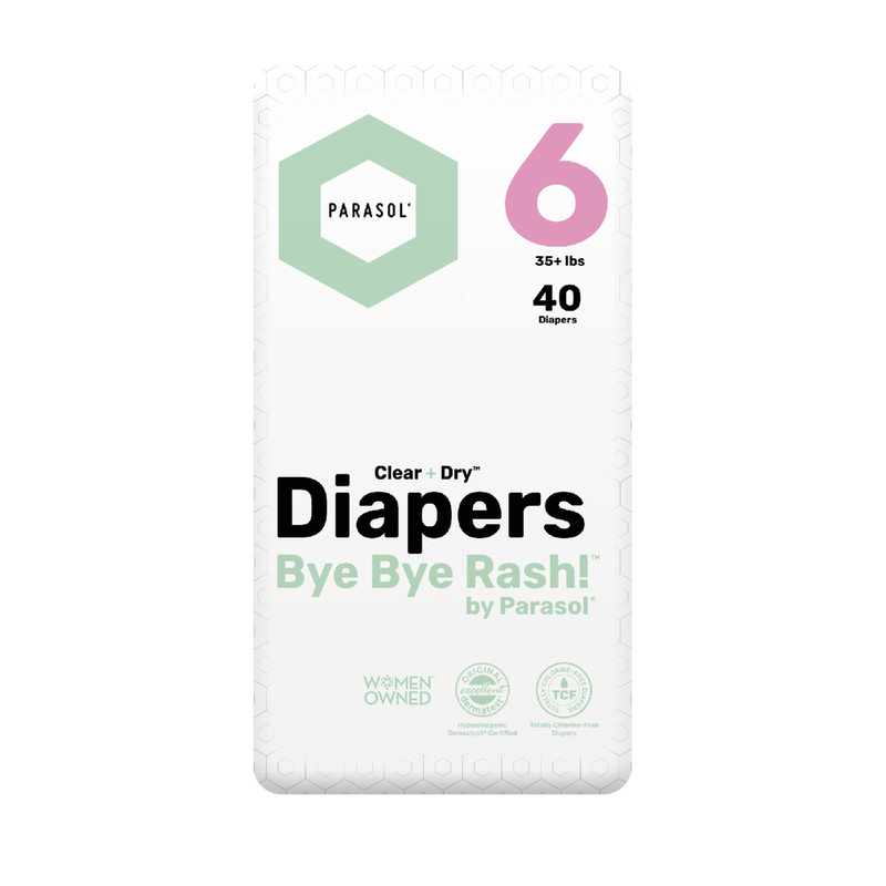 Parasol Clear+Dry Natural Diapers (Size 6/XXL) 40pcs