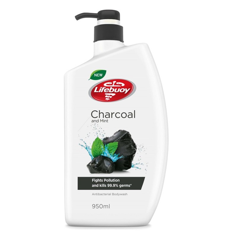 Lifebuoy Antibacterial Body Wash Charcoal, 950ml