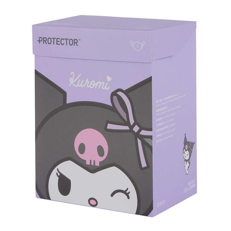 Protector X Kuromi 3D Face Mask (Medium) 30pcs