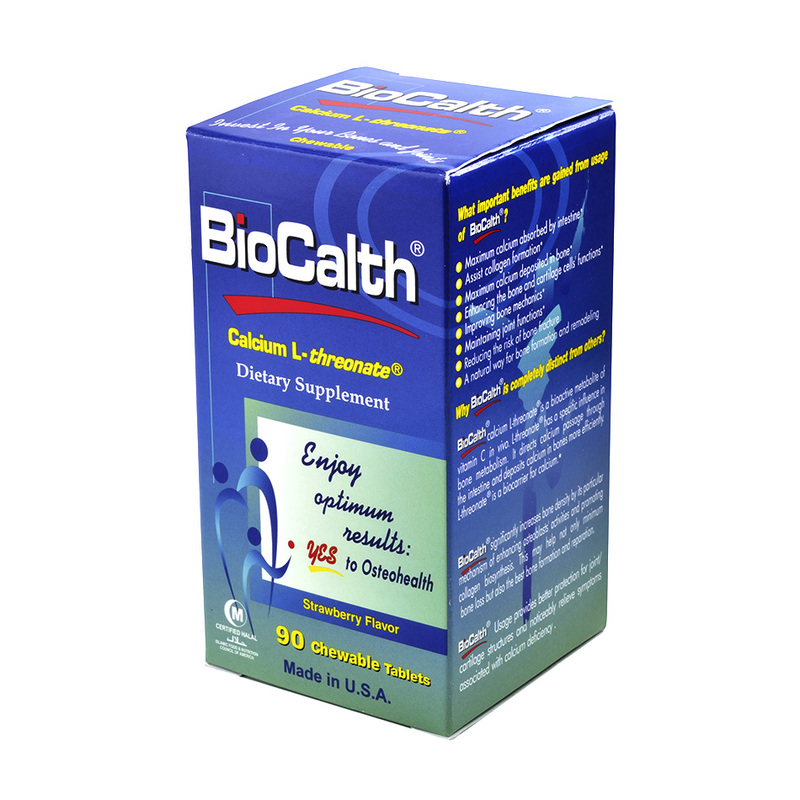 Biocalth Calcium L-Threonata Dietary Supplement, 90 caplets