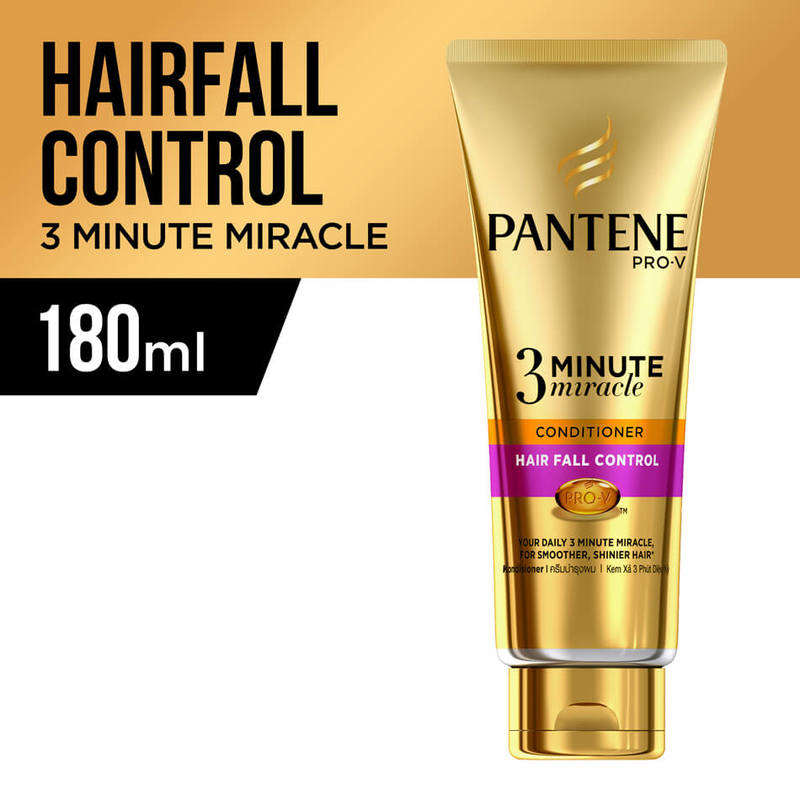 Pantene Hair Fall Control 3 Minute Miracle Conditioner, 180ml