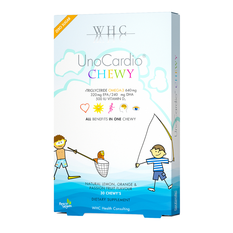 WHC UnoCardio CHEWY Children's Chewable Fish Oil 30 Softgels