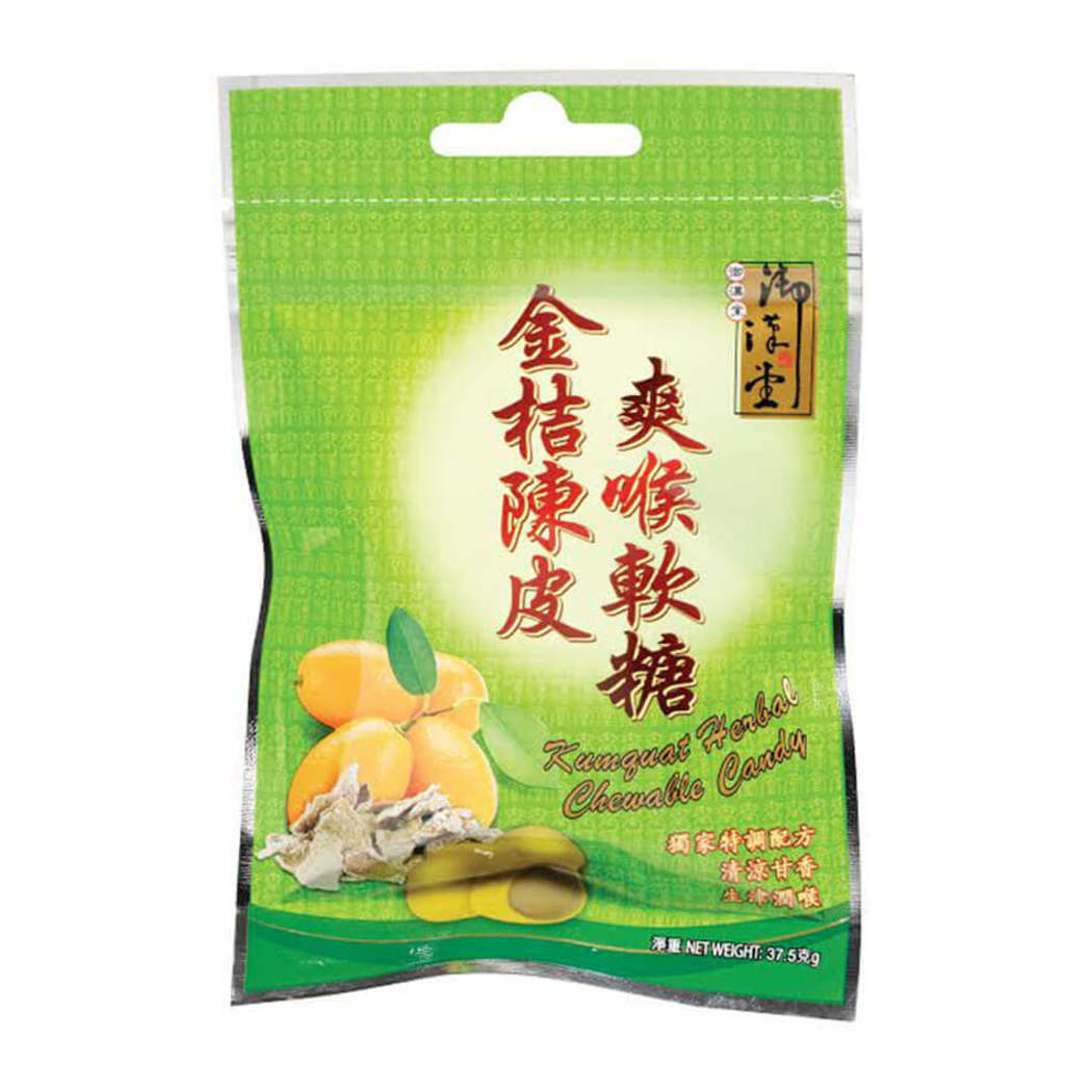 Yue Hon Tong Kumquat Herbal Chewable Candy, 37.5g | Cough, Cold