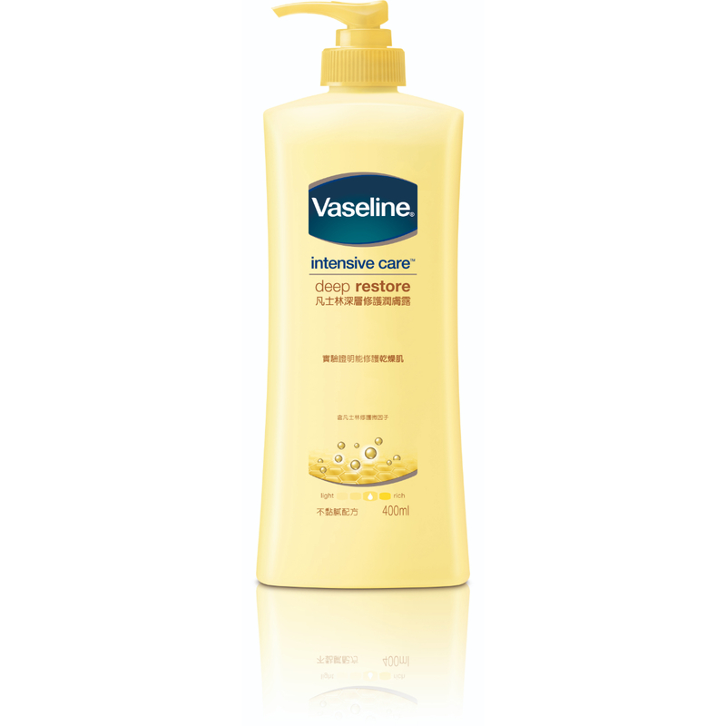 Vaseline Deep Restore 400ml + Dove Body Wash 200g