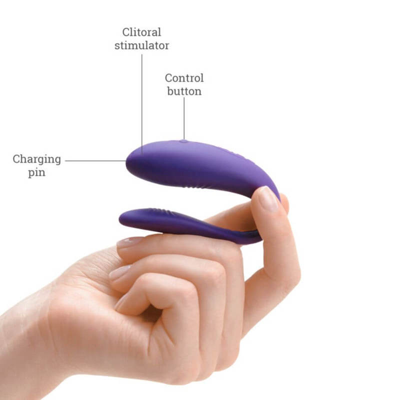 We Vibe Unite Couples Vibrator With Remote Purple Adult Toys