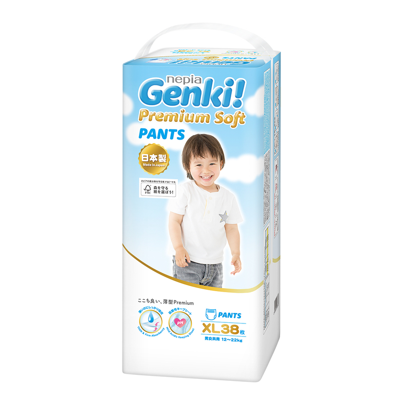 Nepia Genki! Premium Soft Pants (XL) 38pcs