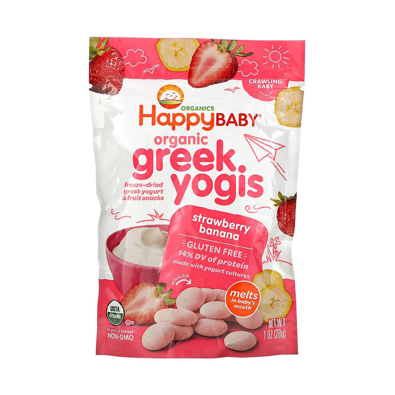 Happy Baby Organics Greek Yogurt:Strawberry&Banana 28g