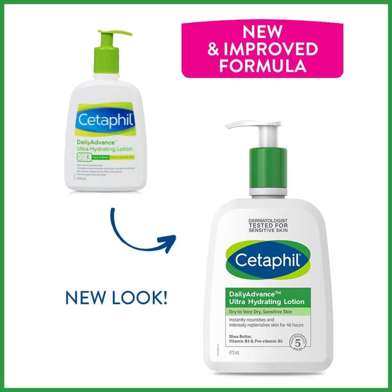 Cetaphil Daily Advance Ultra Hydrating Lotion Face & Body Moisturizer 473ml