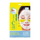 LITS White Bubbling Brightening Cica Vit C Mask 3s