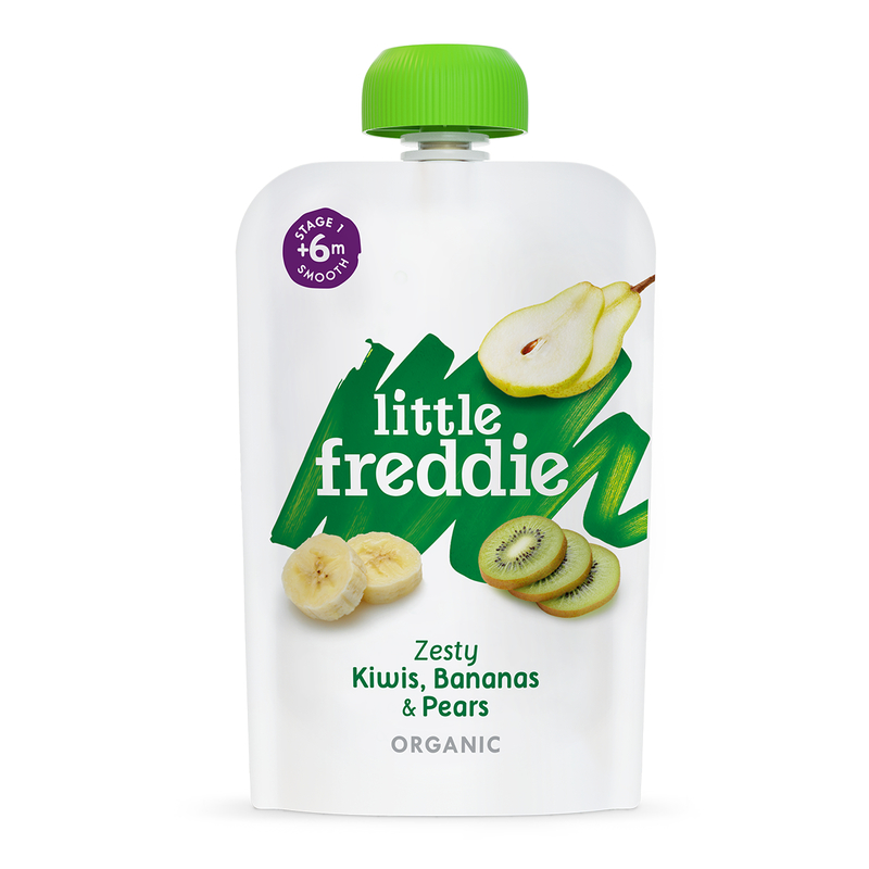 Little Freddie Organic Zesty Kiwis, Bananas & Pears 100g