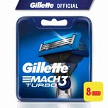 Gillette Mach3 Turbo Replacement Cartridges 8 Count