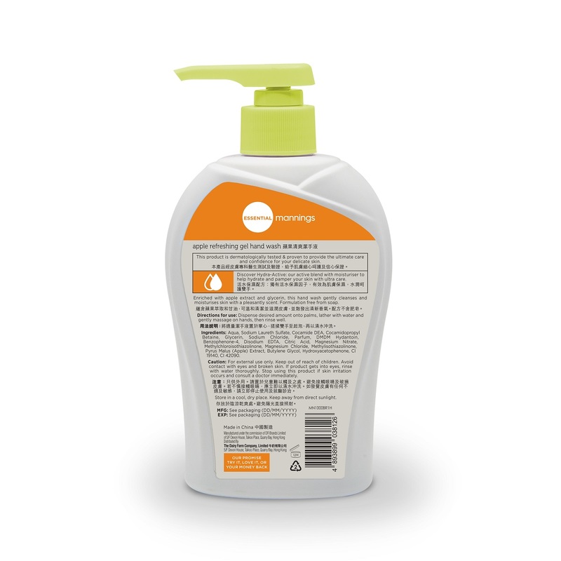 Essential Mannings Apple Refreshing Gel Hand Wash 500ml